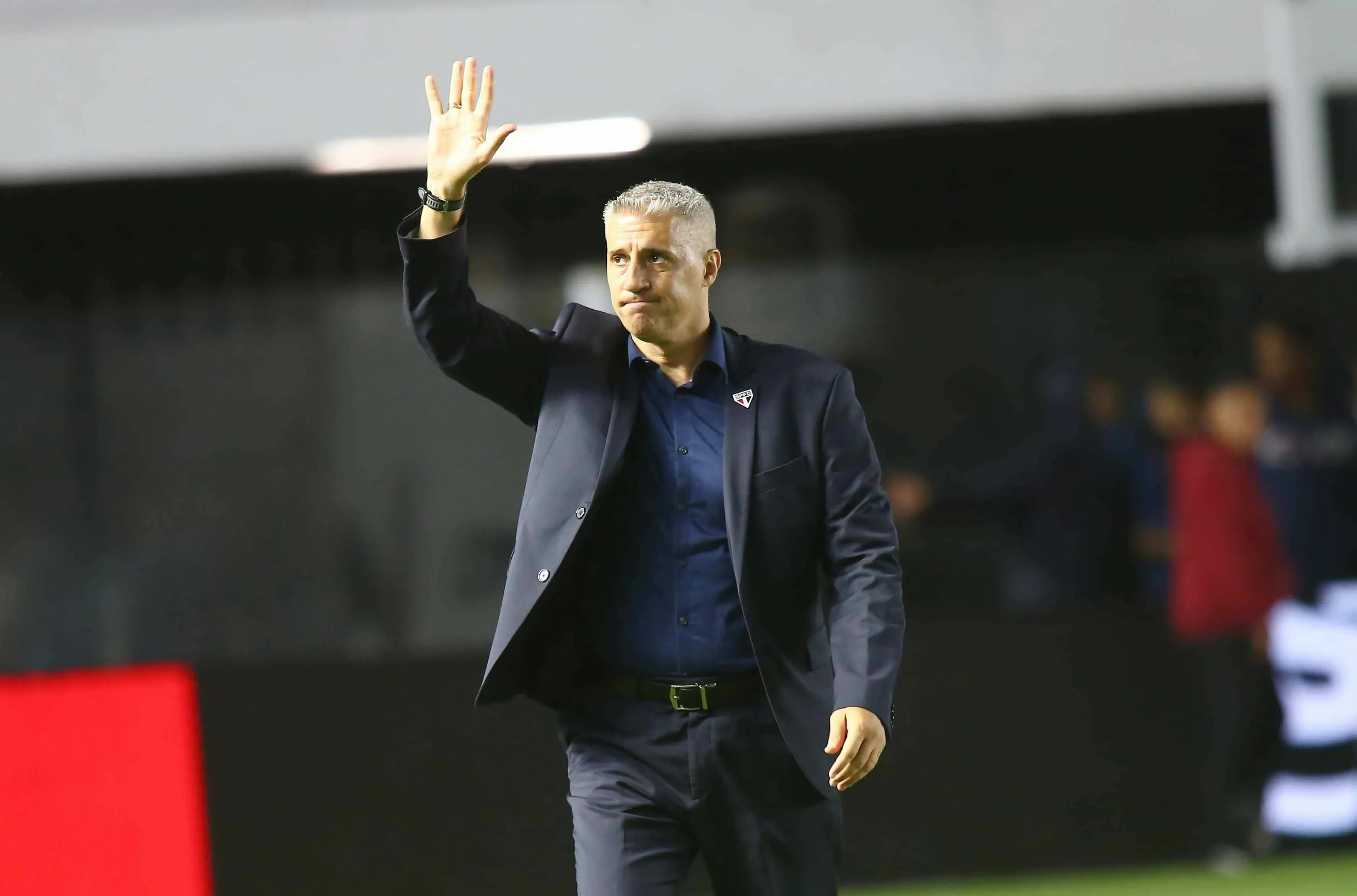 Hernán Crespo em derrota do São Paulo para o Bragantino. Foto: Mauricio De Souza/AGIF