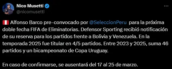 Alfonso Barco en la lista de Óscar Ibáñez (Foto: X)