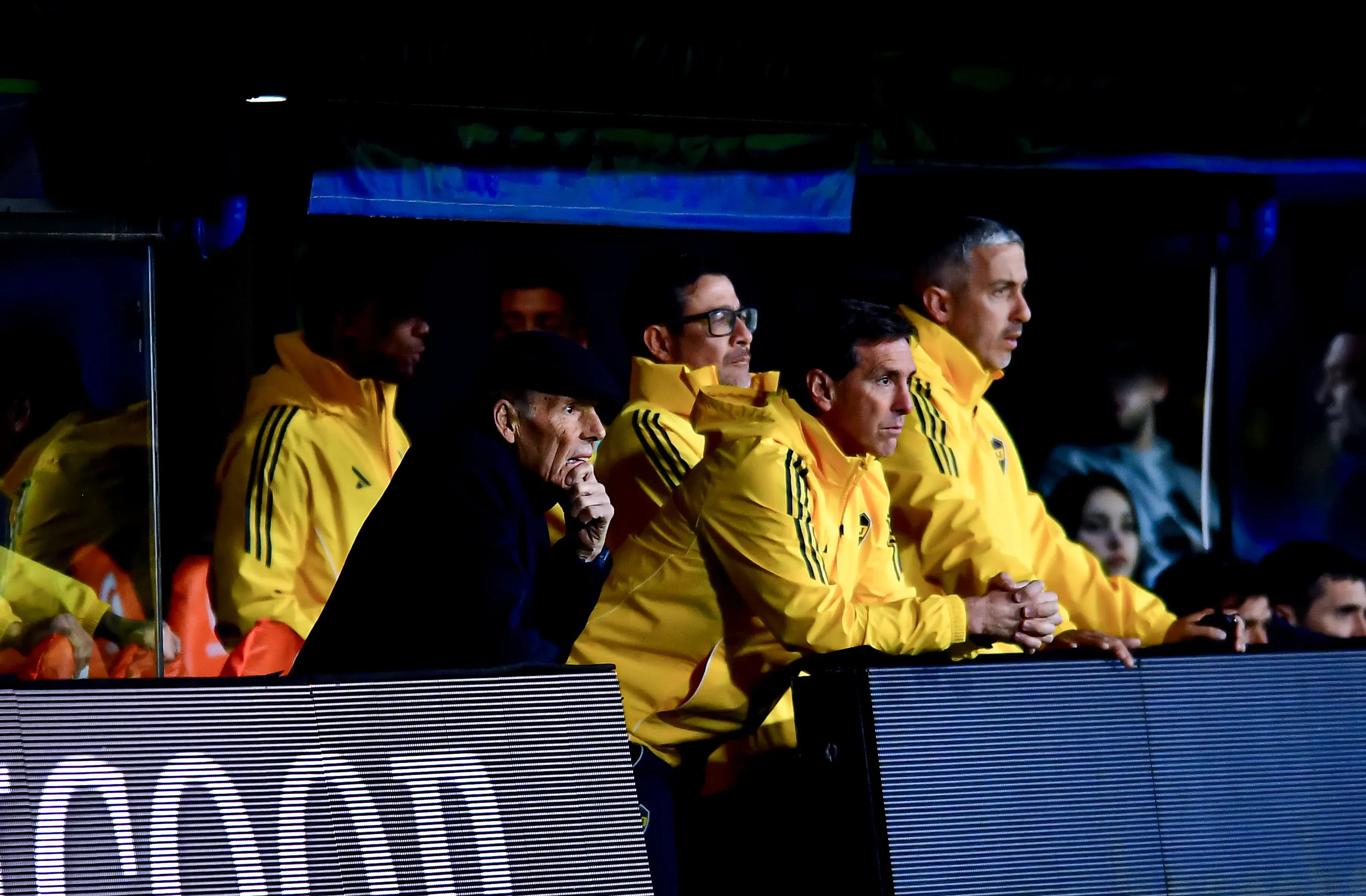 Úbeda junto a Russo en Boca. (Getty)