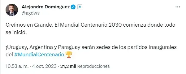 La confirmación de parte de Conmebol (@agdws)