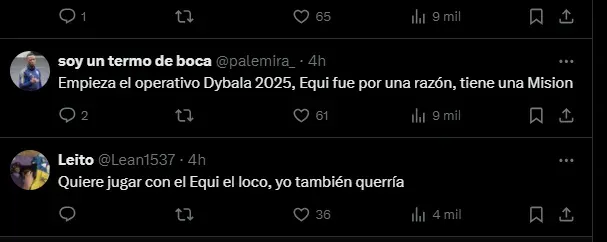 Los hinchas de Boca se ilusionan con Dybala.