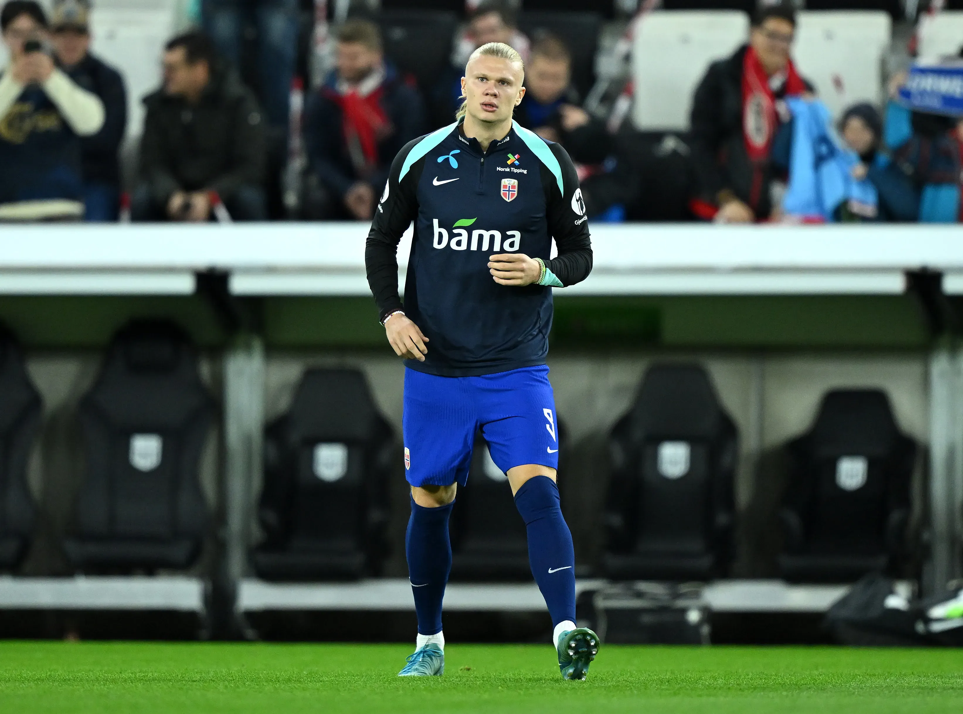 Haaland pode enfrentar o Brasil. Foto: Christian Bruna/Getty Images