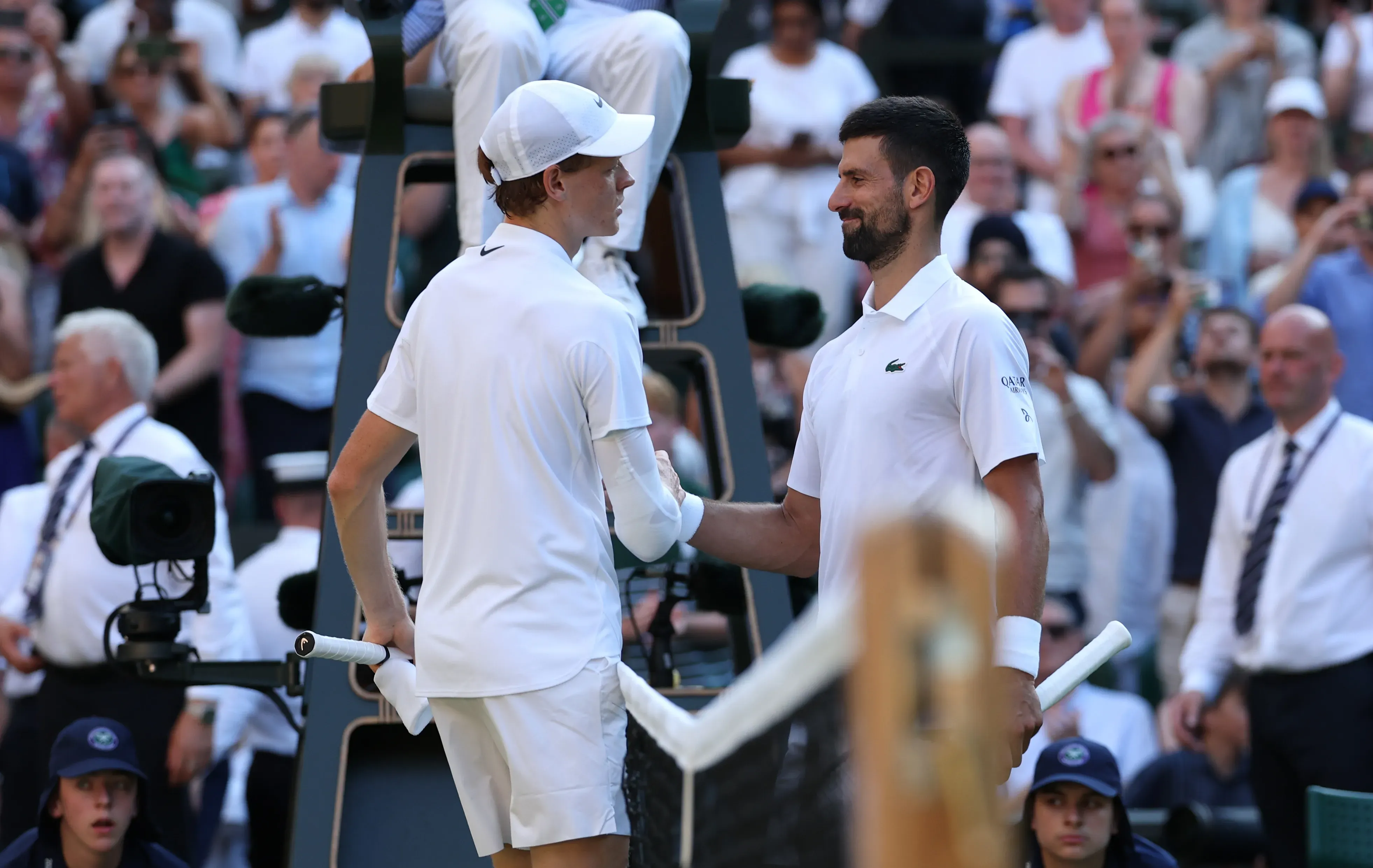Nole prendió la rivalidad con Sinner /Getty Images