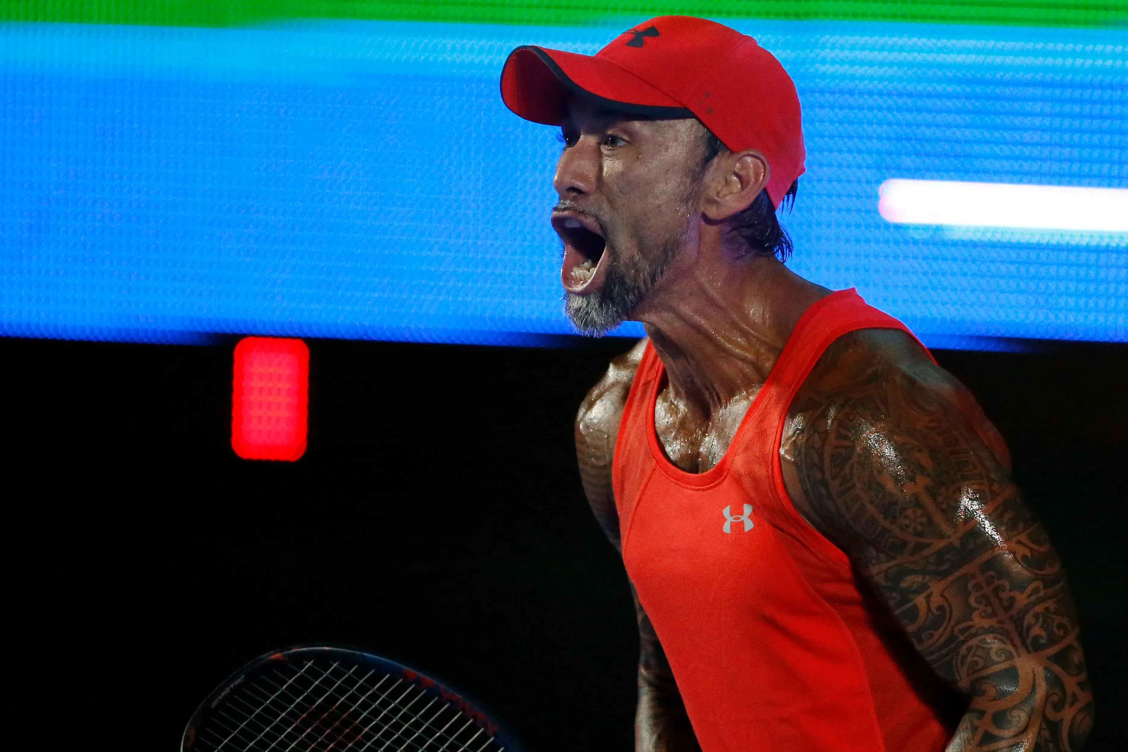 Marcelo Ríos ha vuelto esporádicamente a jugar partidos de exhibición | Photosport