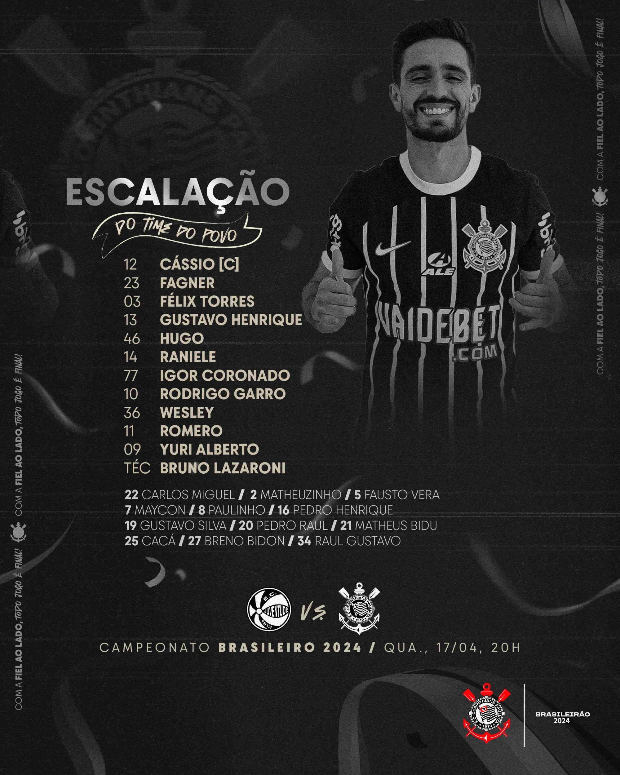 Foto: rede social X / Corinthians