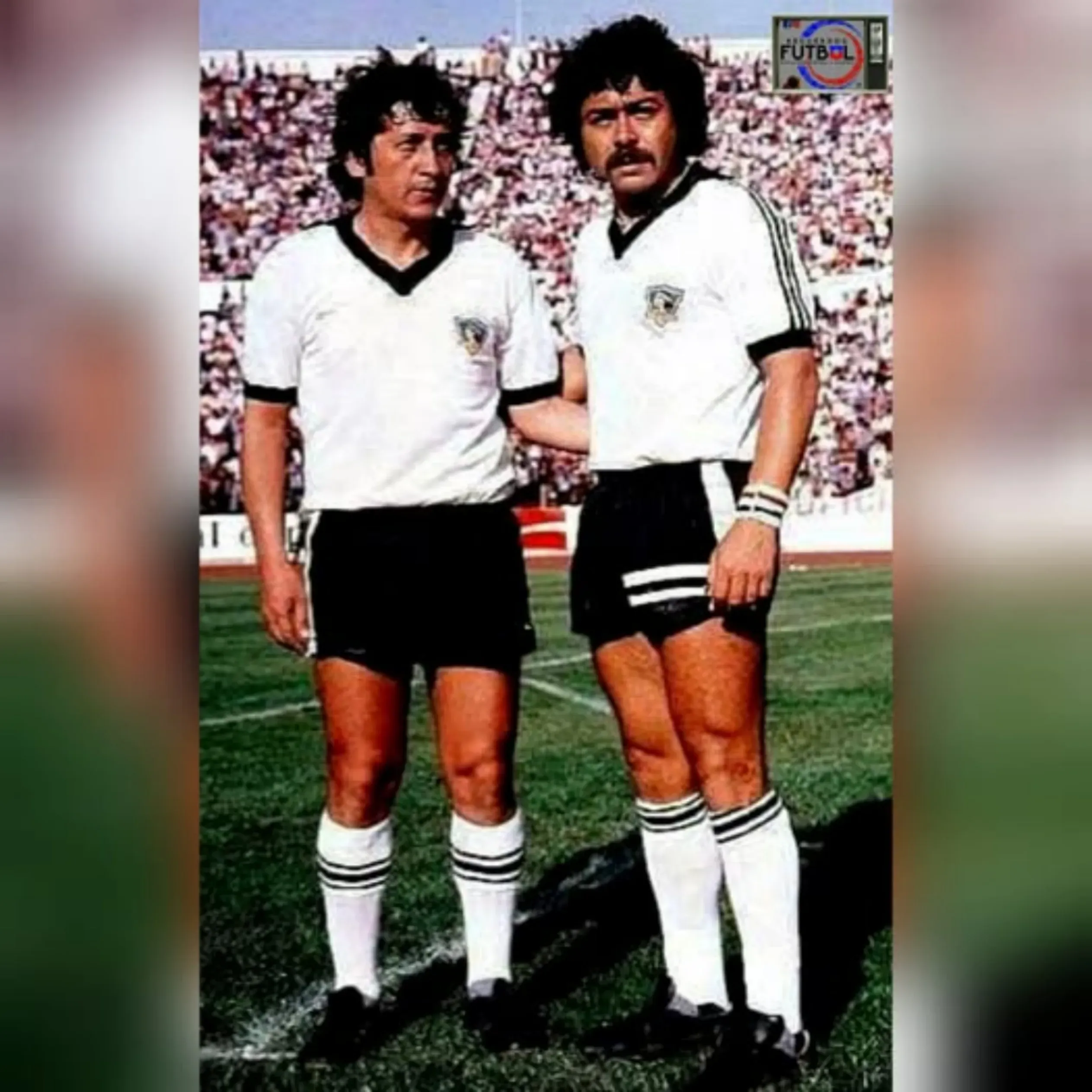 Chamaco Valdés junto a su socio Carlos Caszely