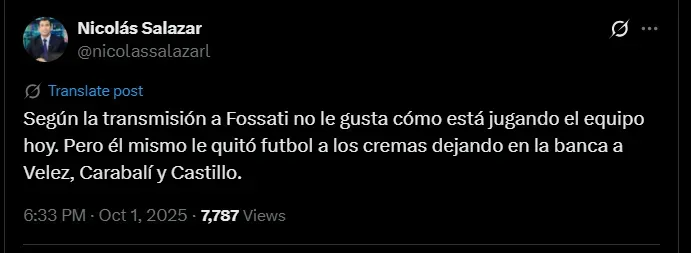 Fuente: @nicolassalazarl