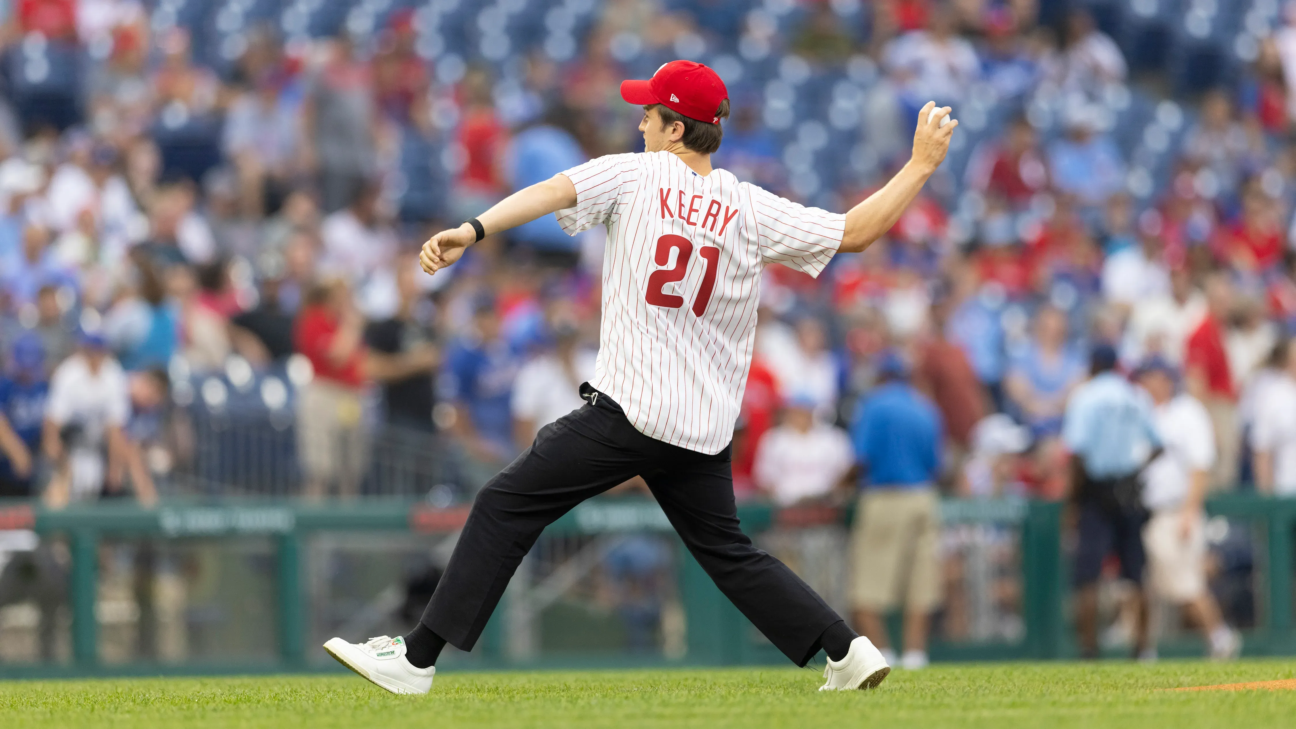El actor es un seguidor de beisbol. (Photo by Mitchell Leff/Getty Images)