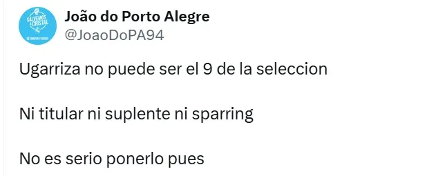 Las quejas de los hinchas de Perú contra Ugarriza. (Foto: Producción Bolavip)