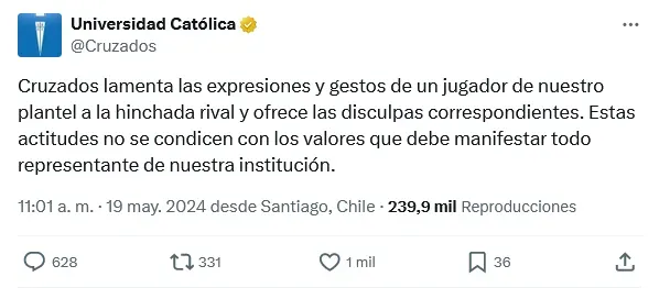 El mensaje que no le gustó a Castillo.