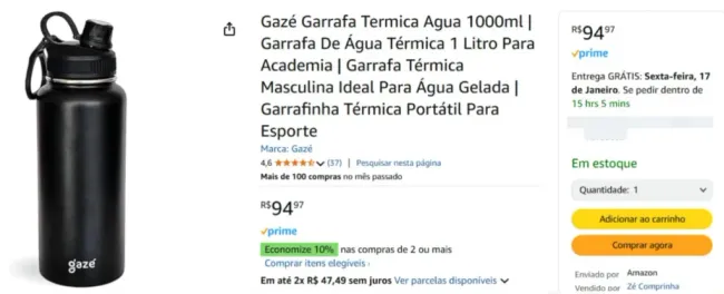 Foto: Reprodução/Amazon