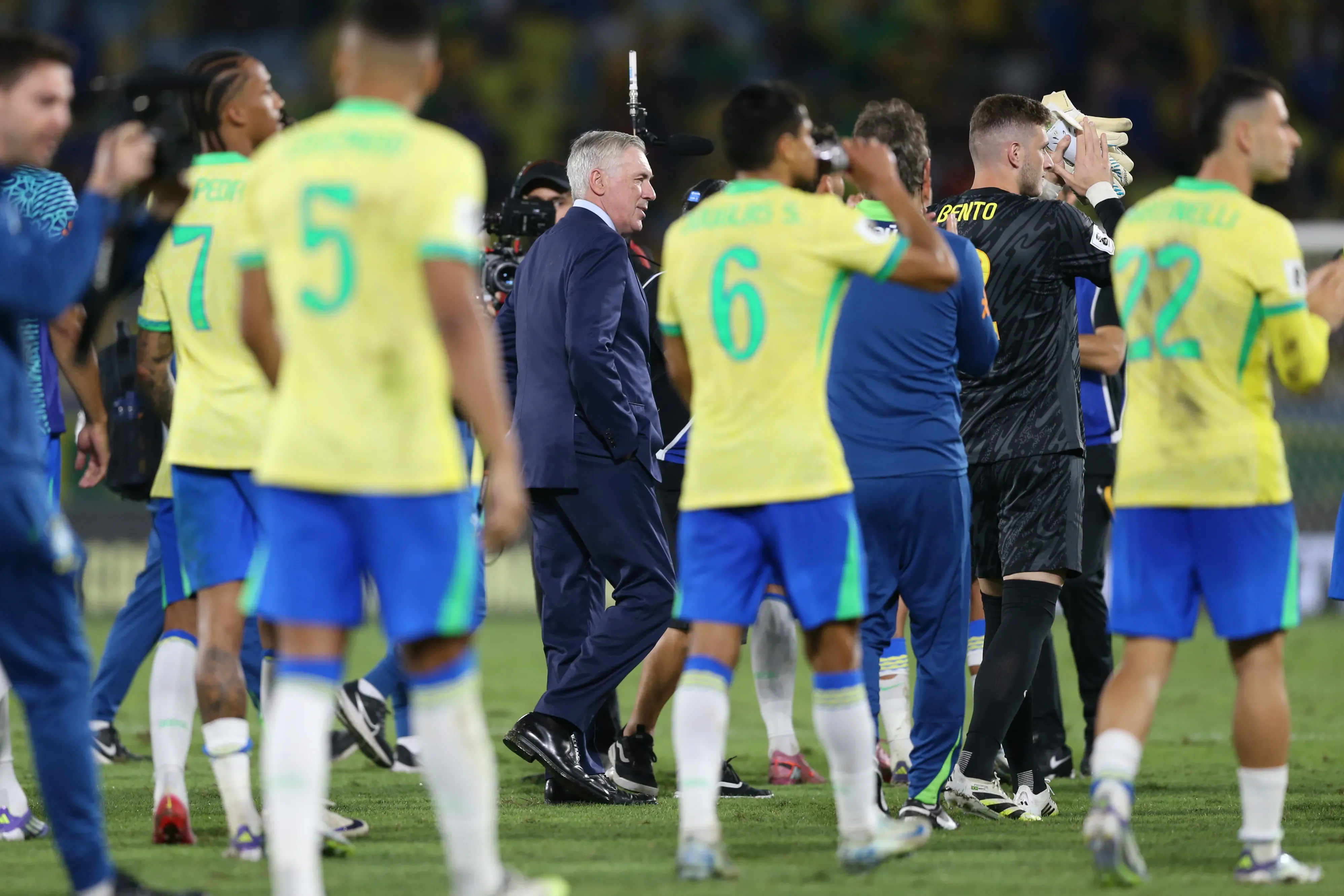Carlo Ancelotti tecnico do Brasil durante a partida contra o Chile no Maracana no Rio de Janeiro (RJ), pelas Eliminatorias da Copa do Mundo 2026. Foto: Marlon Costa/AGIF