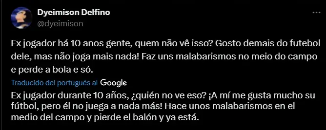 Algunos de los comentarios de los hinchas de Santos contra Neymar
