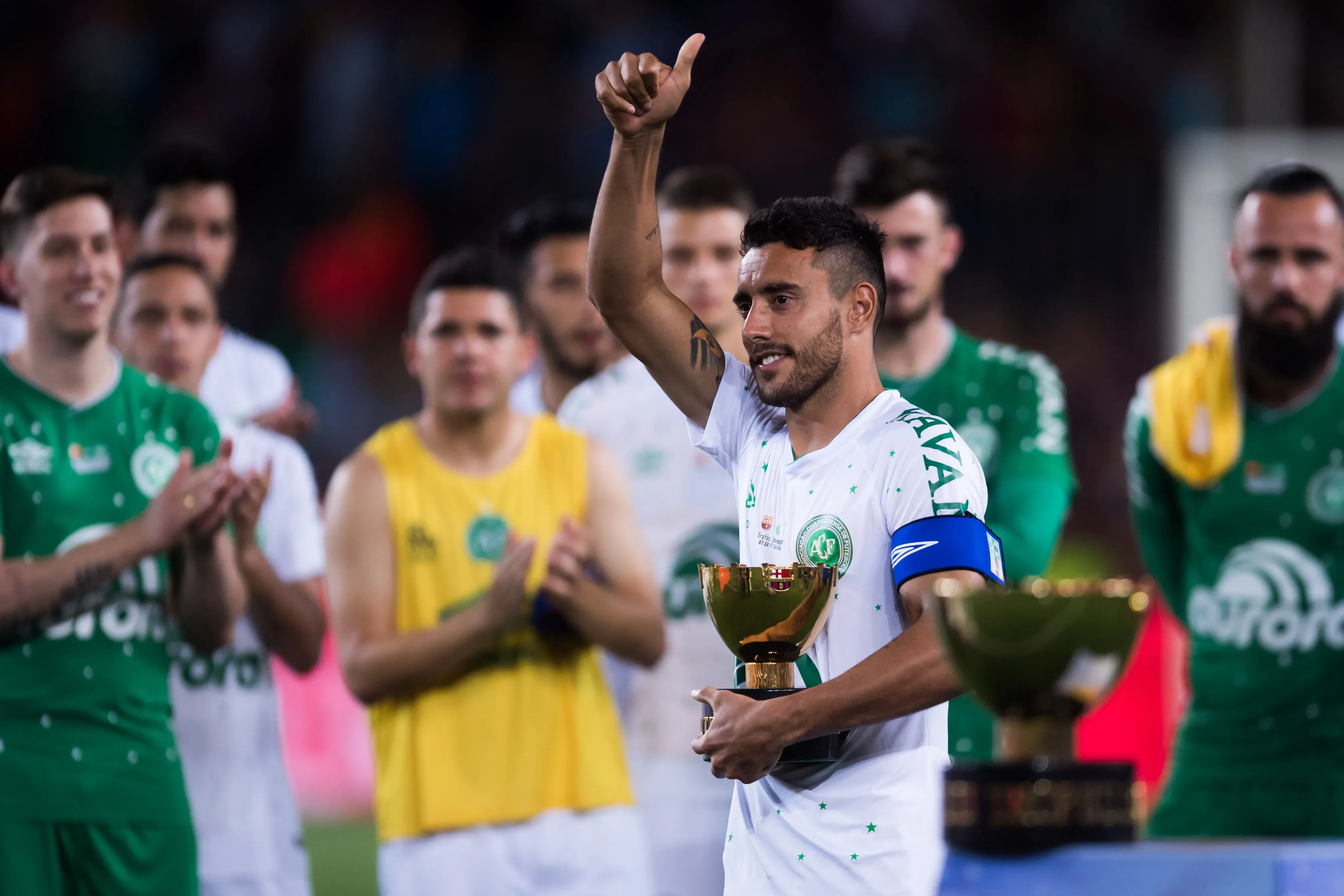 Ruschel al volver a jugar tras el accidente /Getty Images)