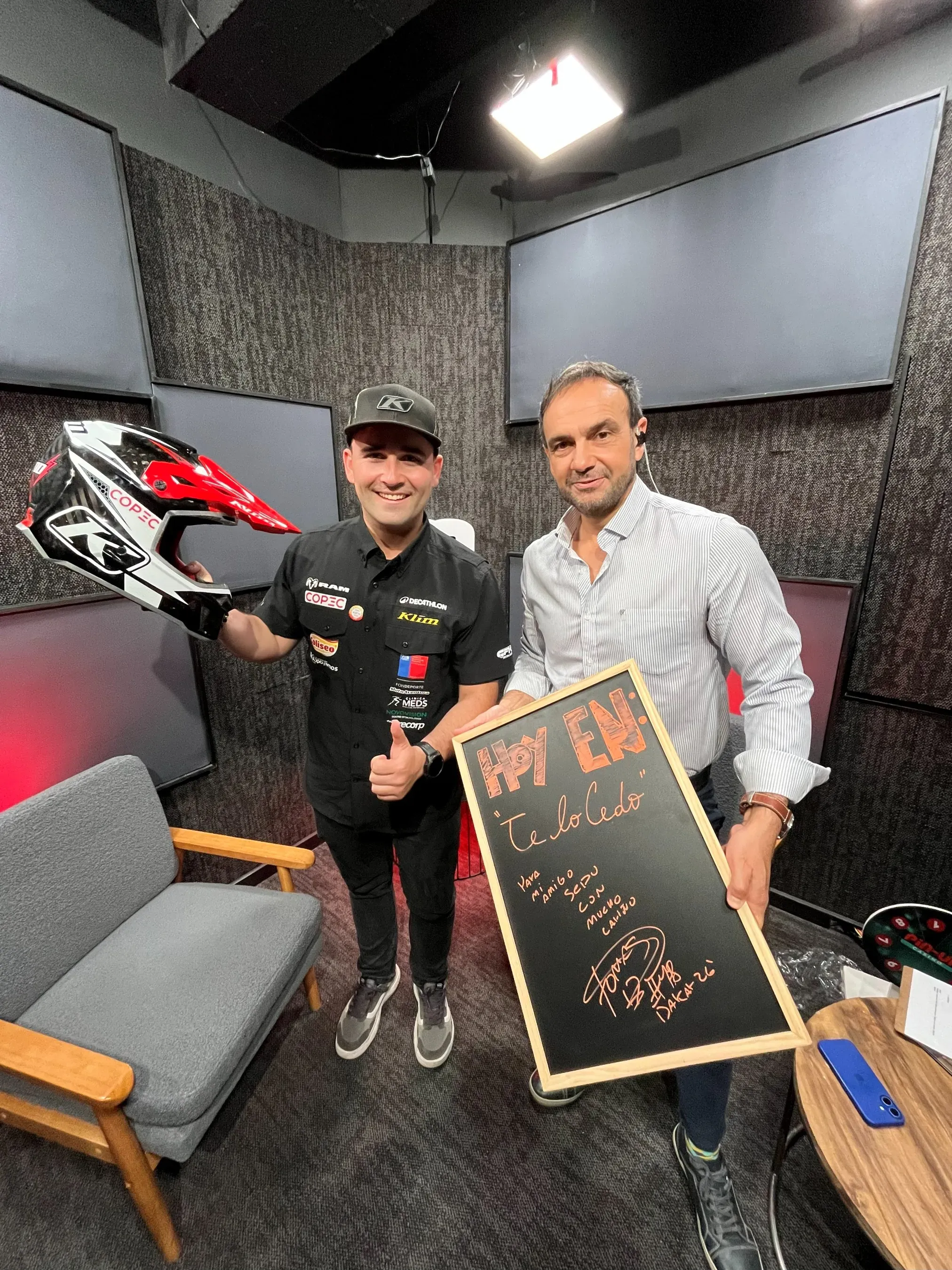 Tomás De Gavardo junto con Rodrigo Sepúlveda