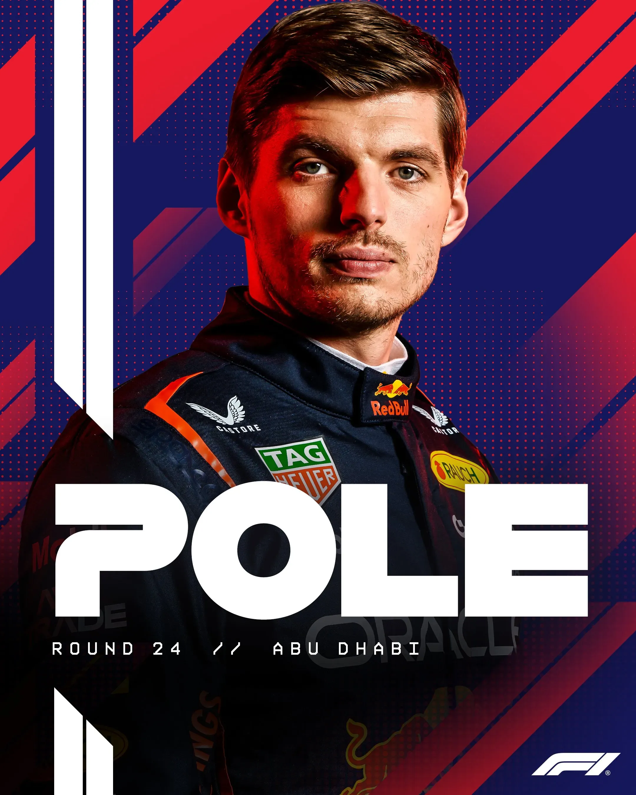 Verstappen hizo la pole en la qualy de Abu Dhabi (@F1)