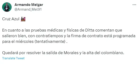 Información de Armando Melgar