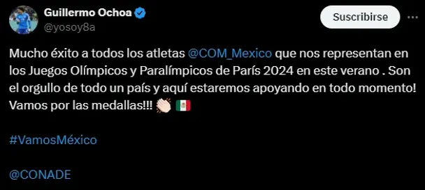 El mensaje del Memo a través de X. [Foto Redes Sociales]