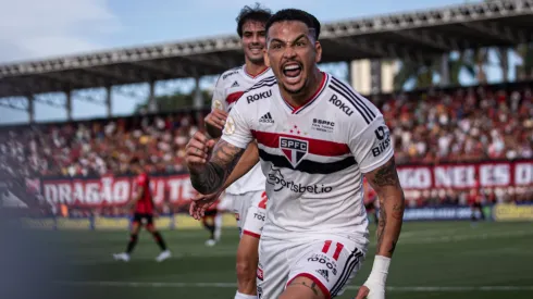 Foto: (Heber Gomes/AGIF) – Luciano voltou a cair nas graças da torcida do São Paulo depois de reencontrar o caminho do gol
