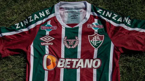 Foto: (Marcelo Gonçalves/FFC) - A Frescatto voltou a patrocinar o Fluminense
