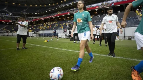 Lucas Figueiredo/CBF - Angelina, jogadora da Seleção Brasileira Feminina
