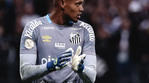 Foto: (Ettore Chiereguini/AGIF) – John, do Santos, interessa ao Botafogo
