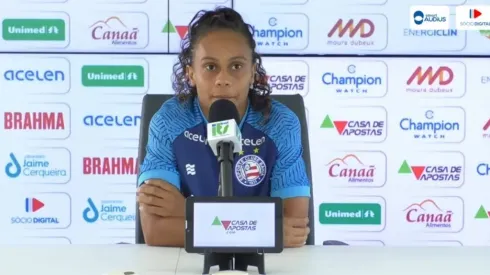 Divulgação/Bahia- Juliana, atacante do Bahia