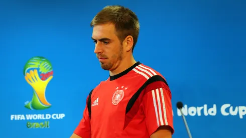 Foto: (Martin Rose/Getty Images) – Phillip Lahm, ex-lateral da seleção da Alemanha, confirmou que não irá ao Catar para a Copa do Mundo
