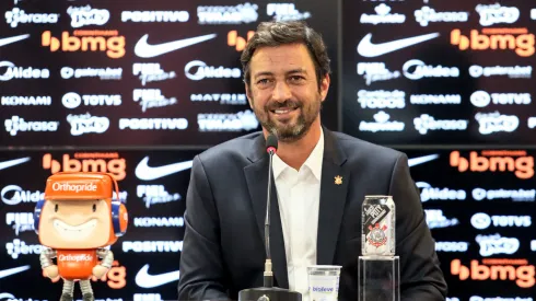 Foto: (Rodrigo Coca/Agência Corinthians) – Duílio Monteiro Alves, presidente do Corinthians, não descarta a ideia de aumentar a capacidade da Neo Química Arena
