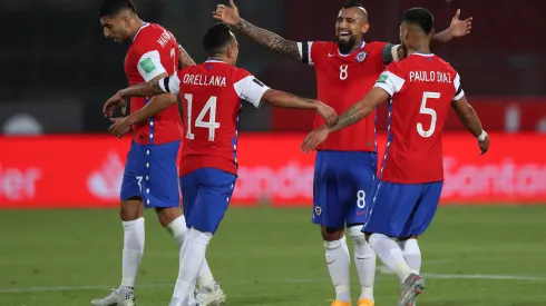 Pool/Getty Images- Jogadores da Seleção do Chile
