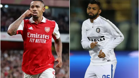 Fotos: (Catherine Ivill/Getty Images/Gabriele Maltinti/Getty Images) – Cria do Palmeiras, Gabriel Jesus tem brilhado na Europa, enquanto Gabigol teve uma passagem discreta pelo Velho Continente
