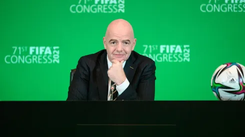 Photo by Pool/Getty Images – Presidente da Fifa comenta regras na Copa do Mundo
