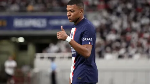 Koji Watanabe/ Getty Images- Kylian Mbappé, atacante do PSG
