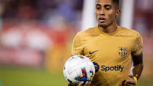 Ira L. Black/ Getty Images- Raphinha, atacante do Barcelona