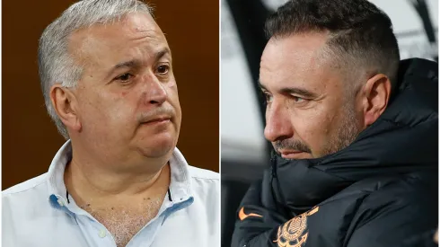 Fotos: (Marcello Zambrana/AGIF/Ricardo Moreira/Getty Images) – Roberto de Andrade, diretor de futebol do Corinthians, falou sobre a situação de Vítor Pereira
