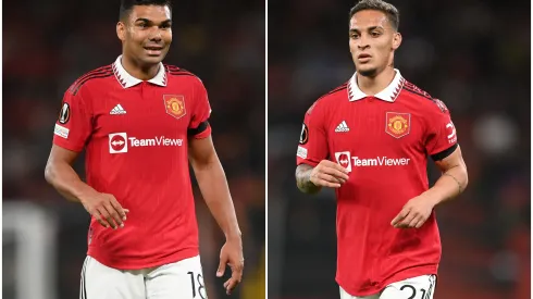 Fotos: (Michael Regan/Getty Images) - Casemiro e Antony, do Manchester United, da Inglaterra, ajudaram o São Paulo a apresentar superávit até agosto de 2022
