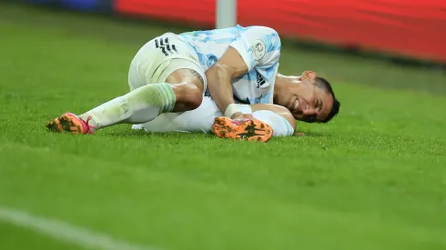 Alexandre Schneider/ Getty Images- Di María, meia da Argentina