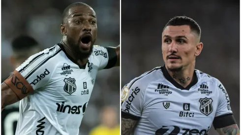 Fotos: (Jorge Rodrigues/AGIF/Thiago Ribeiro/AGIF) - Luiz Otávio 'meteu a colher' na treta envolvendo Vina e a torcida do Ceará