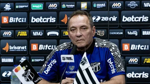 Foto: (Marcelo Vidal/CearaSC.com) - PC Gusmão concedeu entrevista coletiva no Ceará nesta quinta (3)