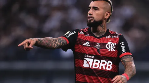 Ettore Chiereguini/AGIF- Vidal, volante do Flamengo
