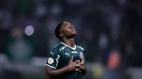 Alexandre Schneider/ Getty Images- Endrick, atacante do Palmeiras
