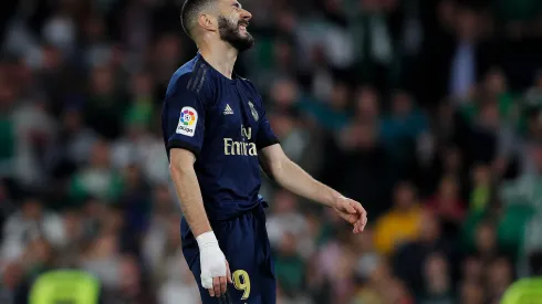 Fran Santiago/ Getty Images- Karim Benzema, atacante do Real Madrid e da França
