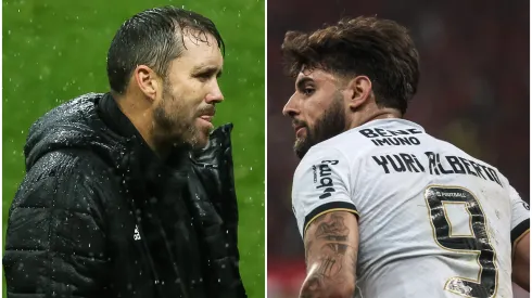 Fotos: (Pedro H. Tesch/AGIF/Marcello Zambrana/AGIF) - Eduardo Coudet, anunciado como novo técnico do Atlético, trabalhou com Yuri Alberto, do Corinthians, no Internacional