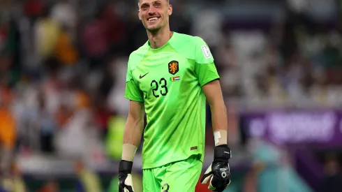 Foto: (Dean Mouhtaropoulos/Getty Images) Andreis Noppert fez sua estreia pela Seleção Neerlandes logo na 1ª rodada da Copa do Mundo do Catar
