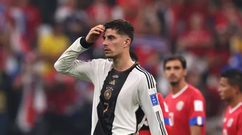 Foto: (Alexander Hassenstein/Getty Images) – Kai Havertz não conseguiu evitar a eliminação da Alemanha na fase de grupos da Copa do Mundo nesta quinta (1)
