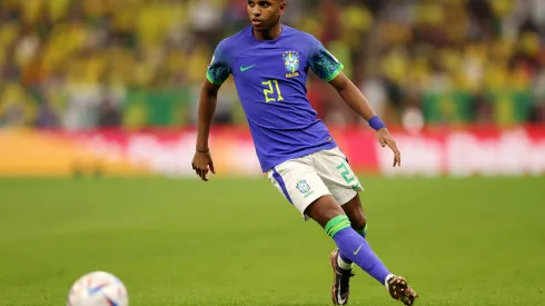 Clive Brunskill/ Getty Images- Rodrygo, atacante da Seleção Brasileira
