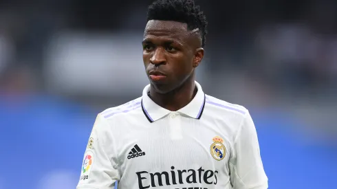 David Ramos/ Getty Images- Vinicius Jr, atacante do Real Madrid