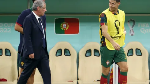 Foto: (Francois Nel/Getty Images) - Fernando Santos começou as oitavas de final da Copa do Mundo com Cristiano Ronaldo no banco de reservas de Portugal