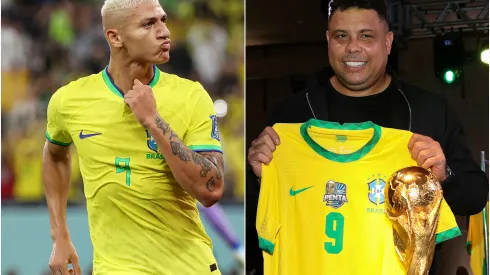 Fotos: (Francois Nel/Getty Images/Buda Mendes/Getty Images/ - Richarlison conheceu Ronaldo, um de seus ídolos na Seleção Brasileira, após as oitavas de final da Copa do Mundo