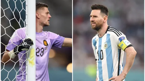 Fotos: (Clive Brunskill/Getty Images/Alex Pantling/Getty Images) - Andries Noppert disse não ter medo de Lionel Messi na Copa do Mundo